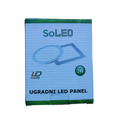 ***LED svetilka, vgradna, 3W  Svetila